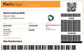 Berlin Festival PDF Ticket